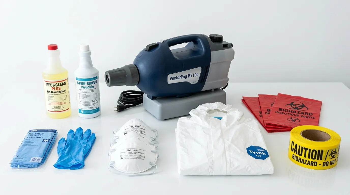 Professional biohazard remediation crew working in Bensonhurst